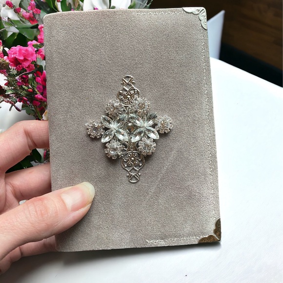 Handmade faux suede passport cover. - Picture 8 of 8